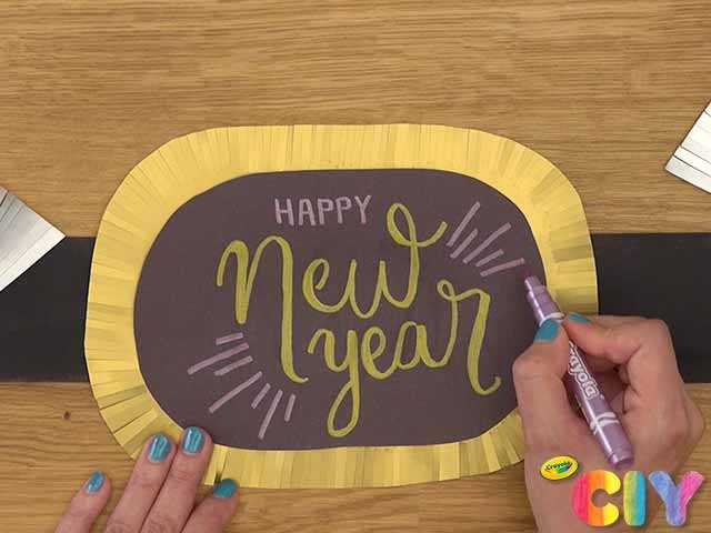 New Year's Photo Booth Frame, Crafts, , Crayola CIY, DIY  Crafts for Kids and Adults