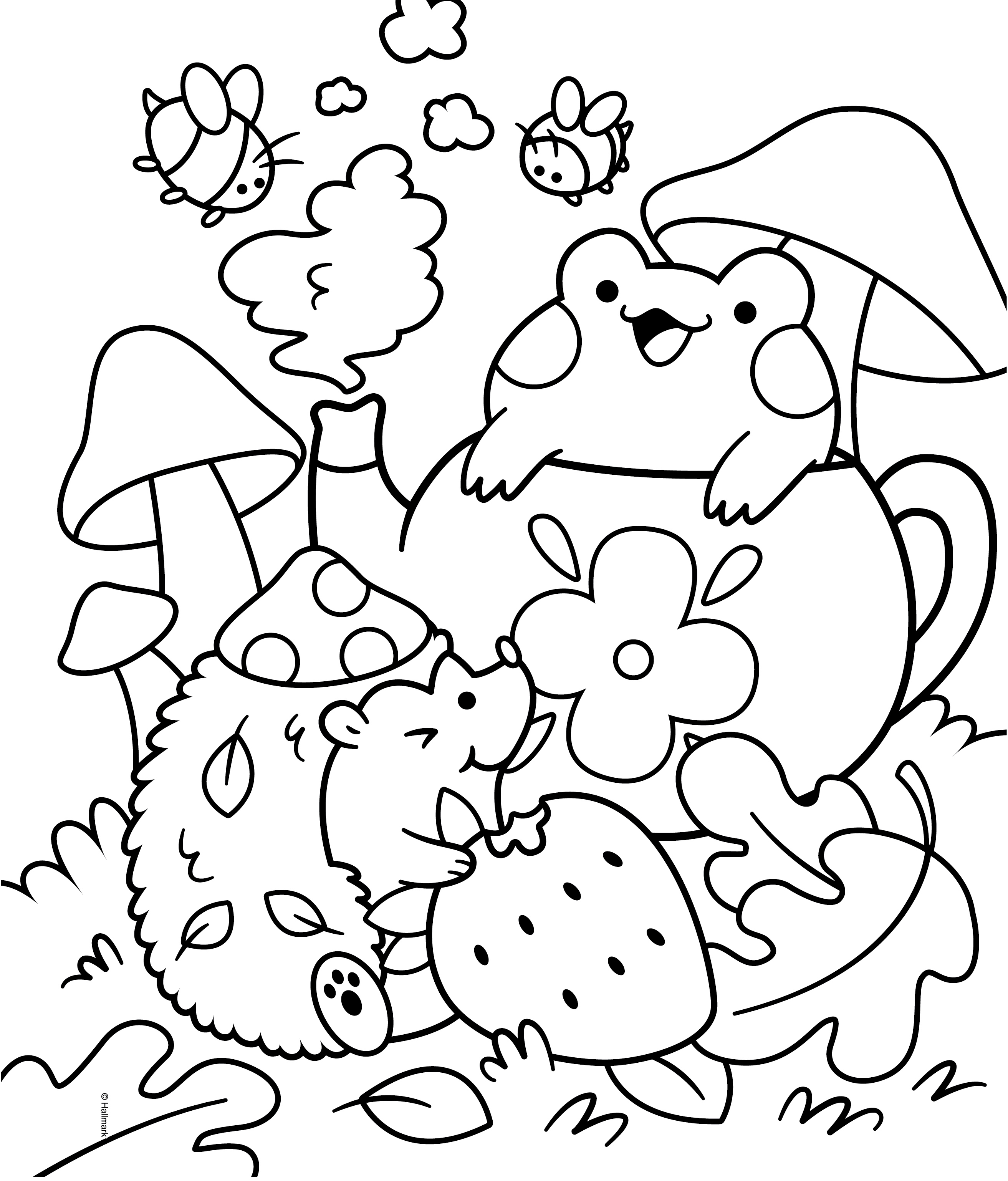 Calming Cottage Coloring Book Sample Pages 03