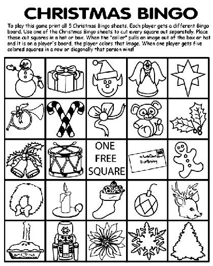 Christmas Bingo Board No 2