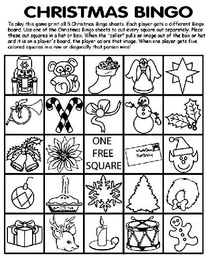 Christmas Bingo Board No 4