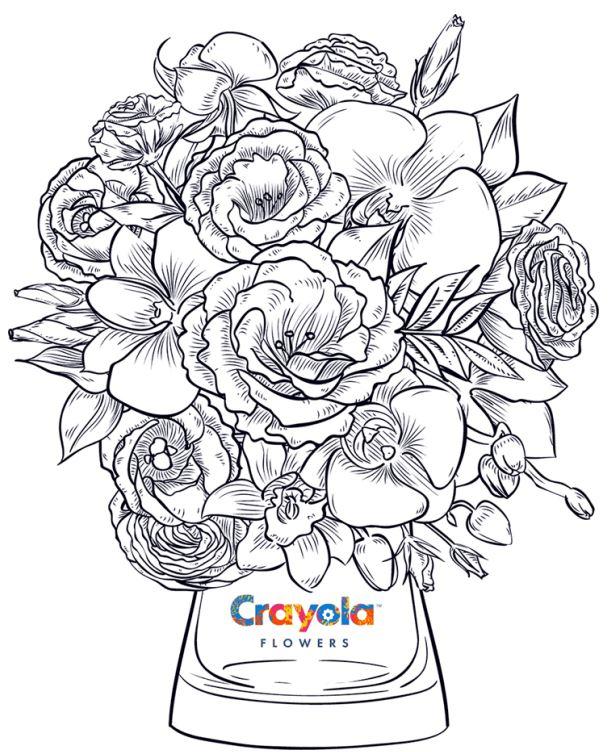 Crayola Flowers Vase