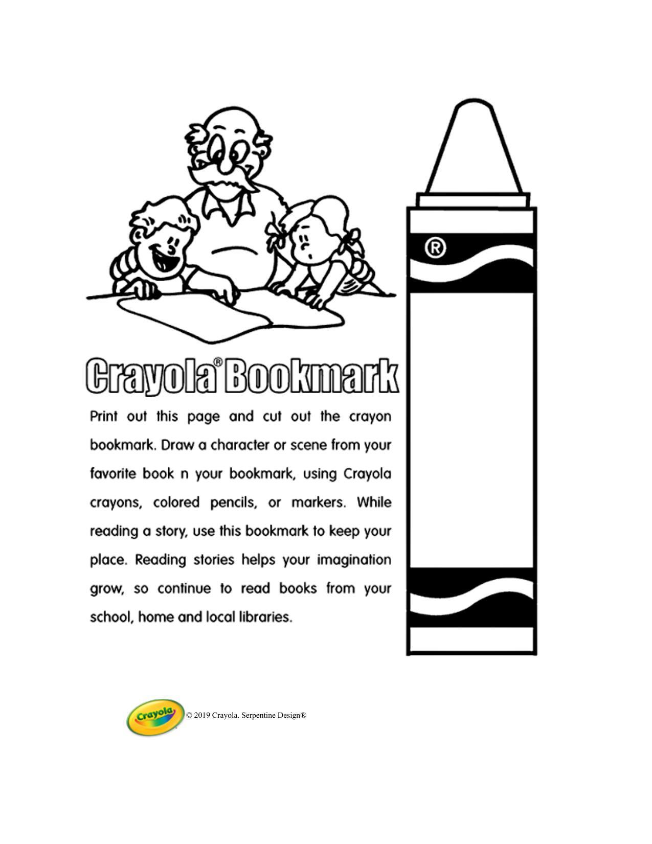 Crayon Bookmark