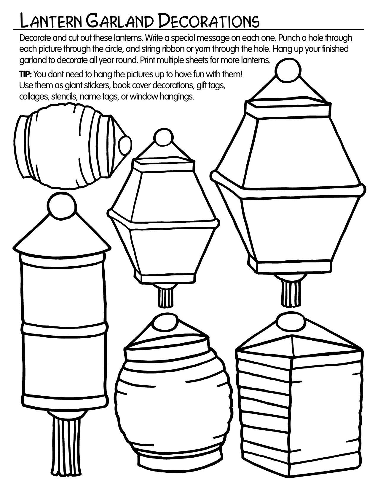 Lantern Garland Decorations
