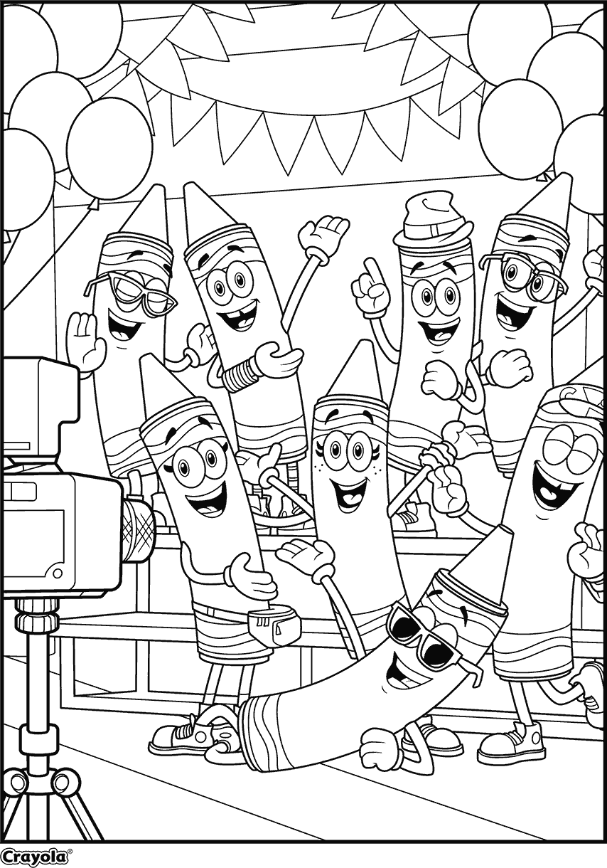LE free coloring page group