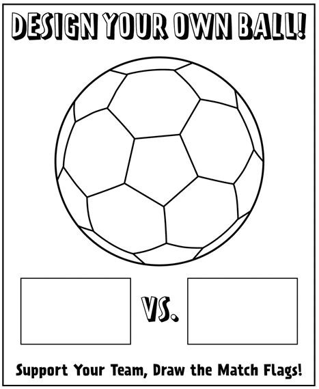 Soccer Ball With Blank Flags