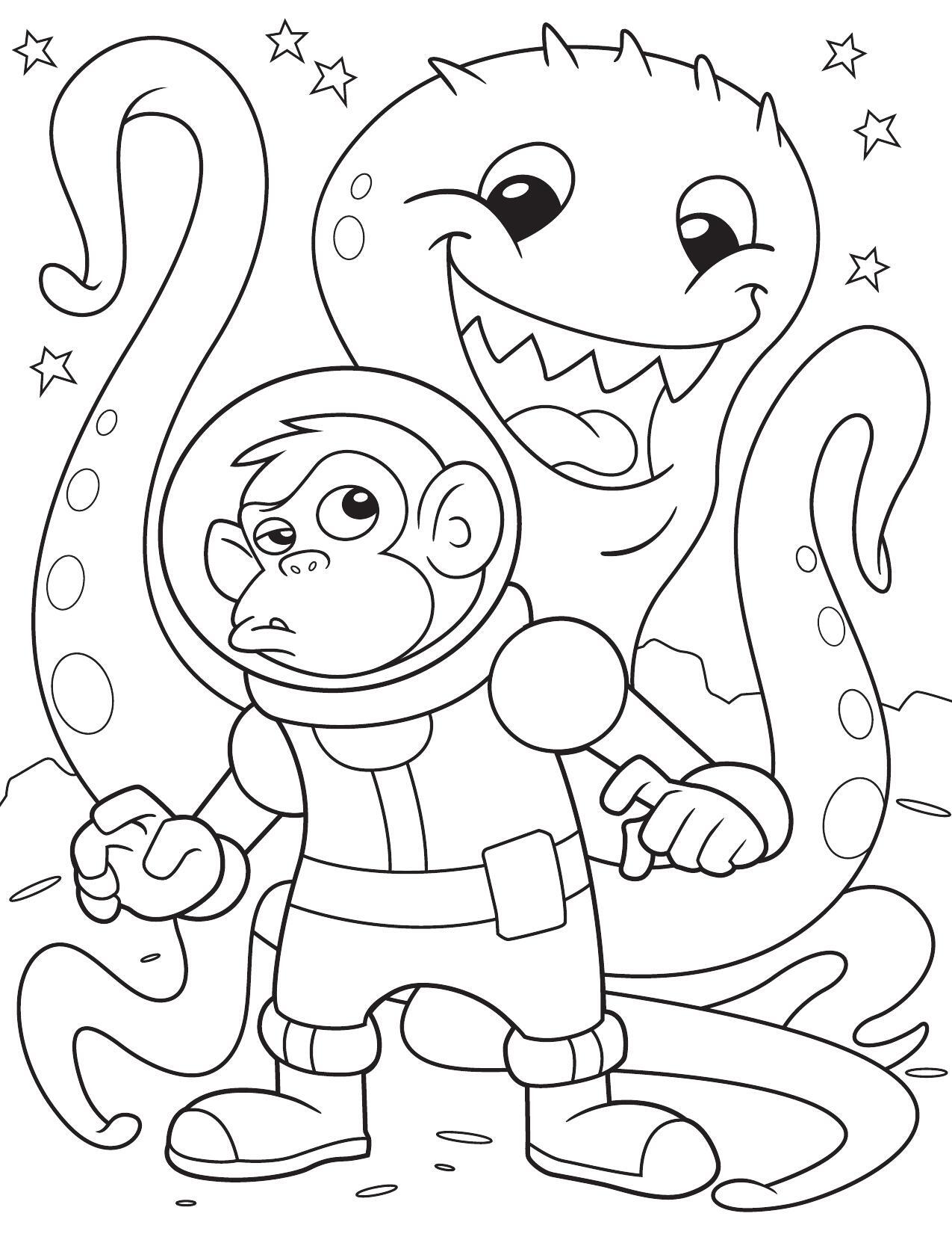 Space Chimp and Friend