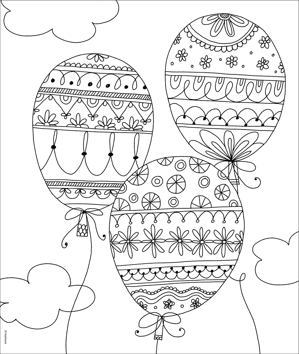 Whimisical creations balloons free coloring page