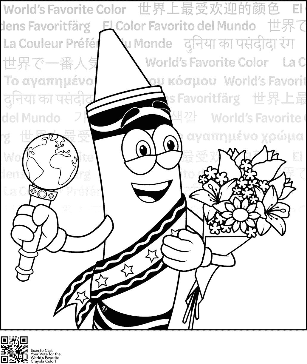 COLORINGPAGE Worlds Favorite Color Favorite Winner 1