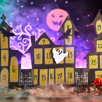 Halloween Haunted House Countdown Calendar