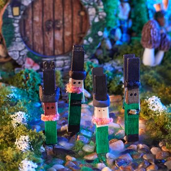 St. Patrick's Day Clothespin Village