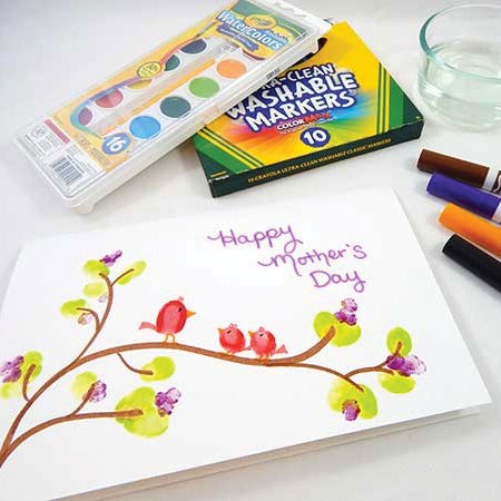Thumbprint Mother's Day Card