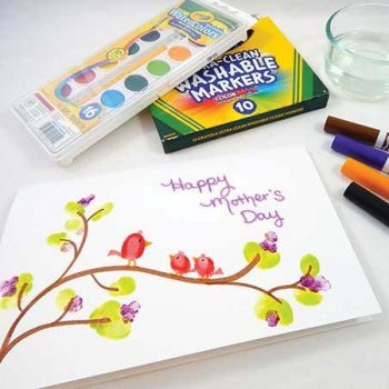 Thumbprint Mother's Day Card