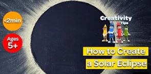 Create a Solar Eclipse with Chalk