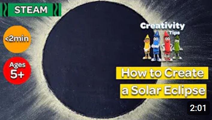 Create a Solar Eclipse with Chalk