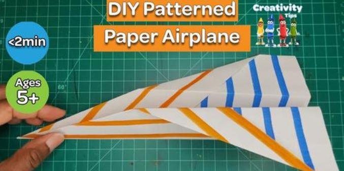 DIY Patterned Paper Airplane