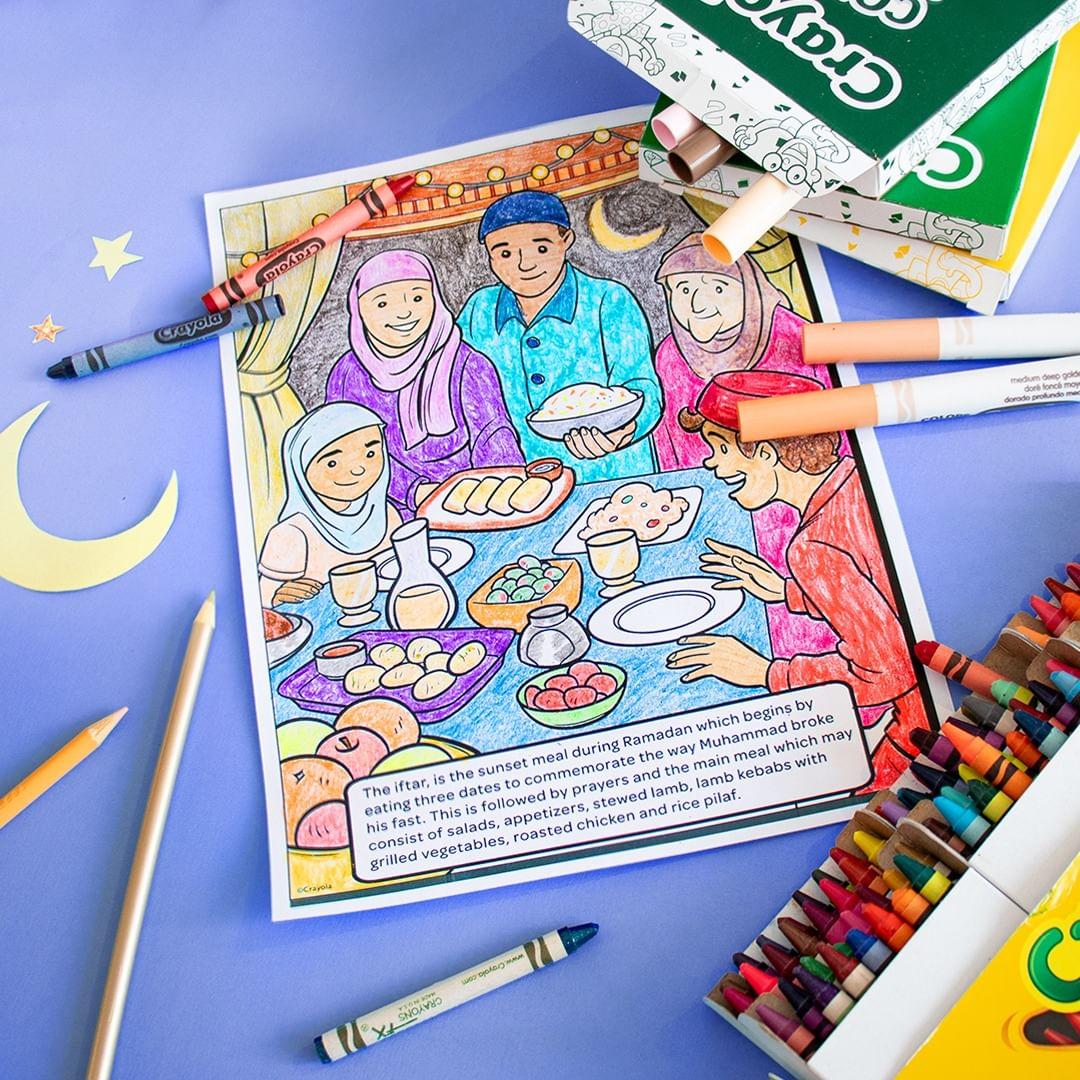 Ramadan Color Drawing in EPS, Illustrator, JPG, PSD, PNG, SVG - Download |  Template.net