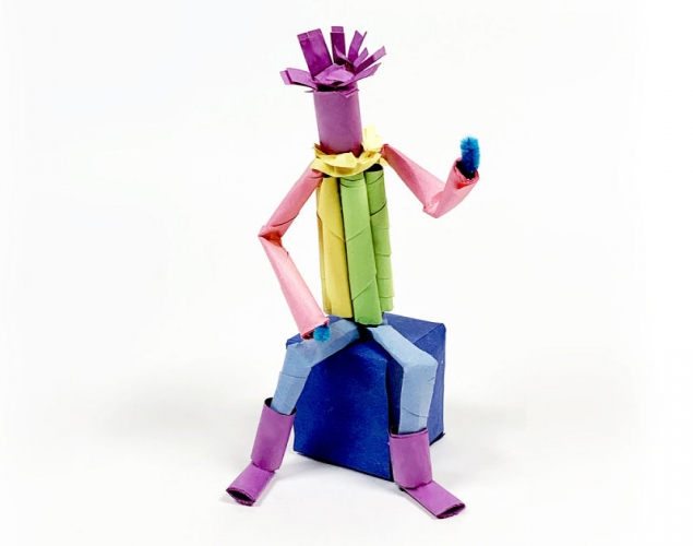 GEOMETRIC SOLIDS PAPER SCULPTURE – Form, Balance, Proportion