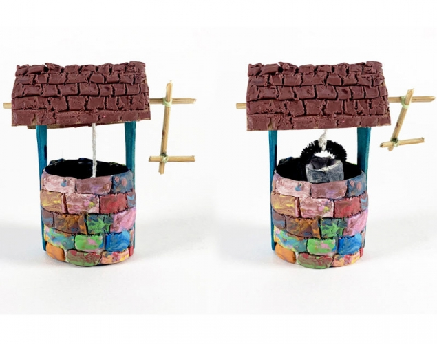 MINIATURE WISHING WELL – Texture, Colour Mixing, Simple Machines