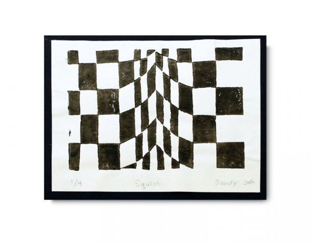 Op Art Paper Weaving Display