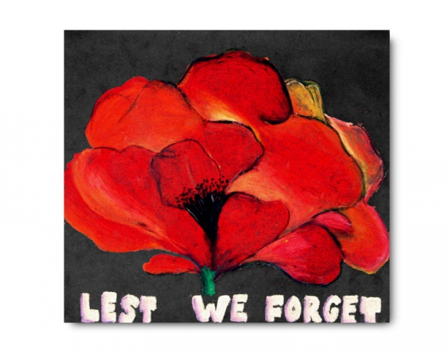 REMEMBRANCE DAY POPPY – Inspired by Georgia O'Keeffe