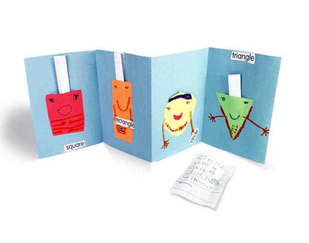 SHAPE POCKETS ACCORDION BOOK – Geometric Shapes, Pattern