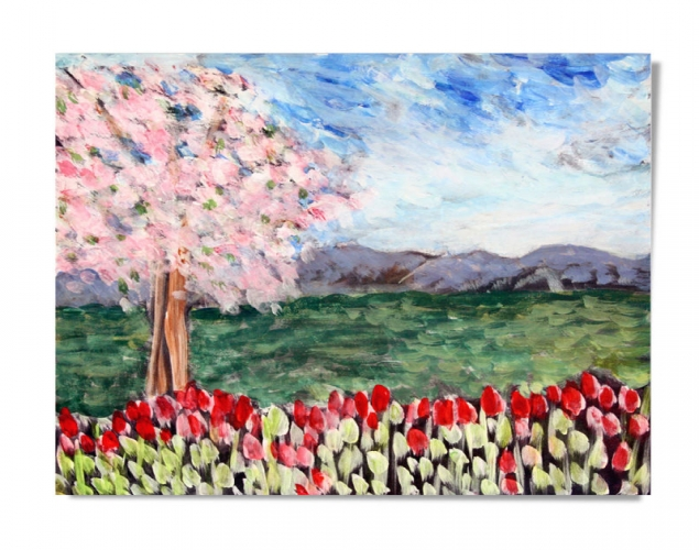 SPRING LANDSCAPE – Impressionism, Texture, Space