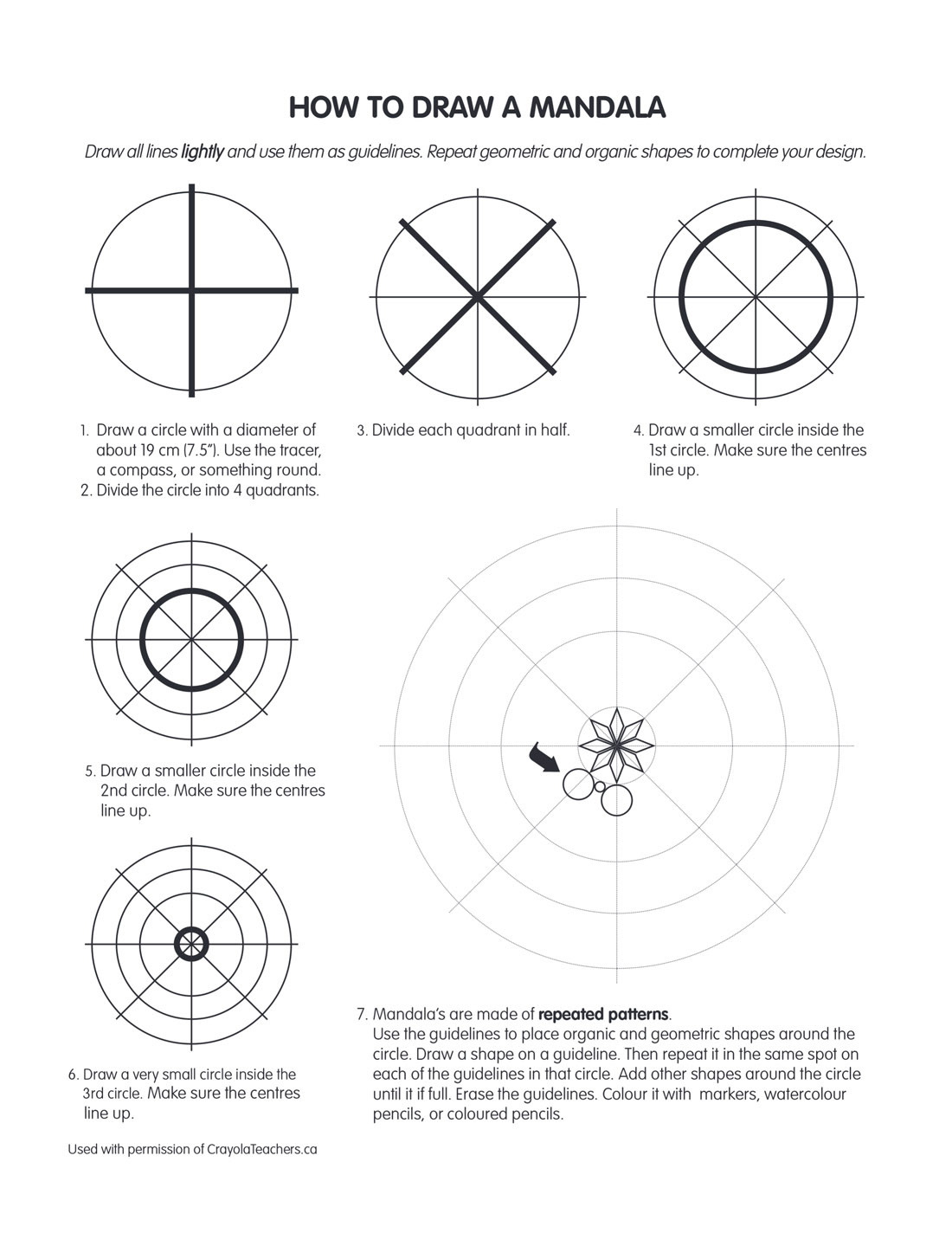How To Draw A Mandala